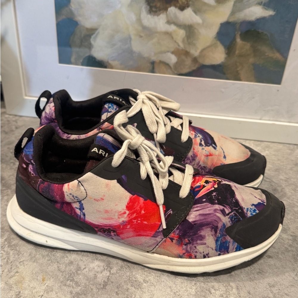 Ariat Mesh Athletic Shoes Women's Size 7.5 B Floral Print